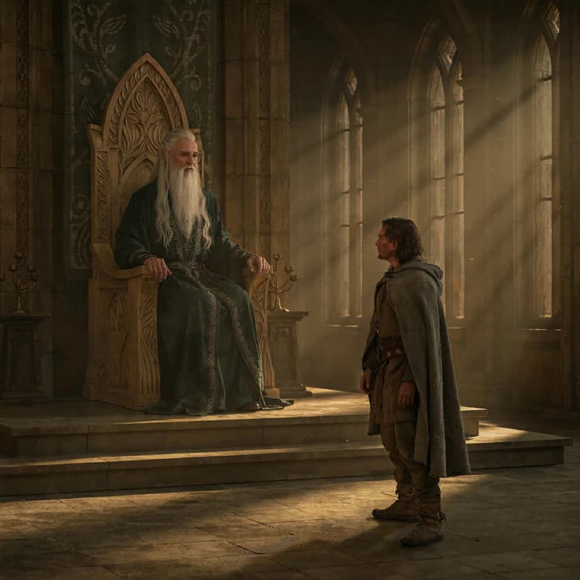 The Elf King tasks Alveric with a grand journey to the distant lands of Elfland.